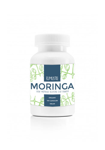 100% Pure Organic Moringa Oleifera Leaf Powder Capsules